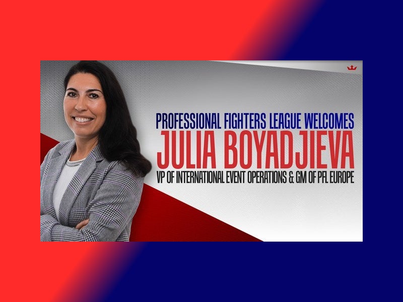PFL hires F1's Boyadjieva as VP of international event operations, GM of PFL Europe
