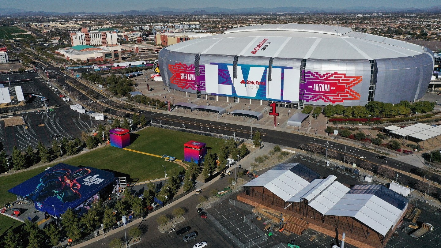 First Look at the Super Bowl LVII Logo, Held in Arizona in 2023