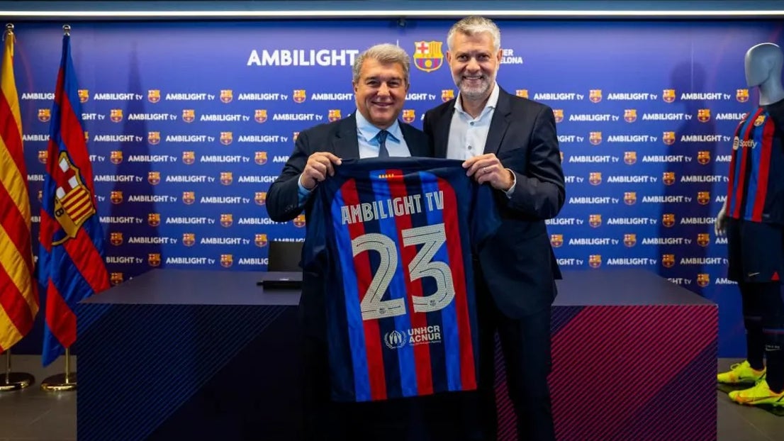 Confirmed: TP Vision strikes Ambilight TV sleeve sponsorship with Barça -  Sportcal