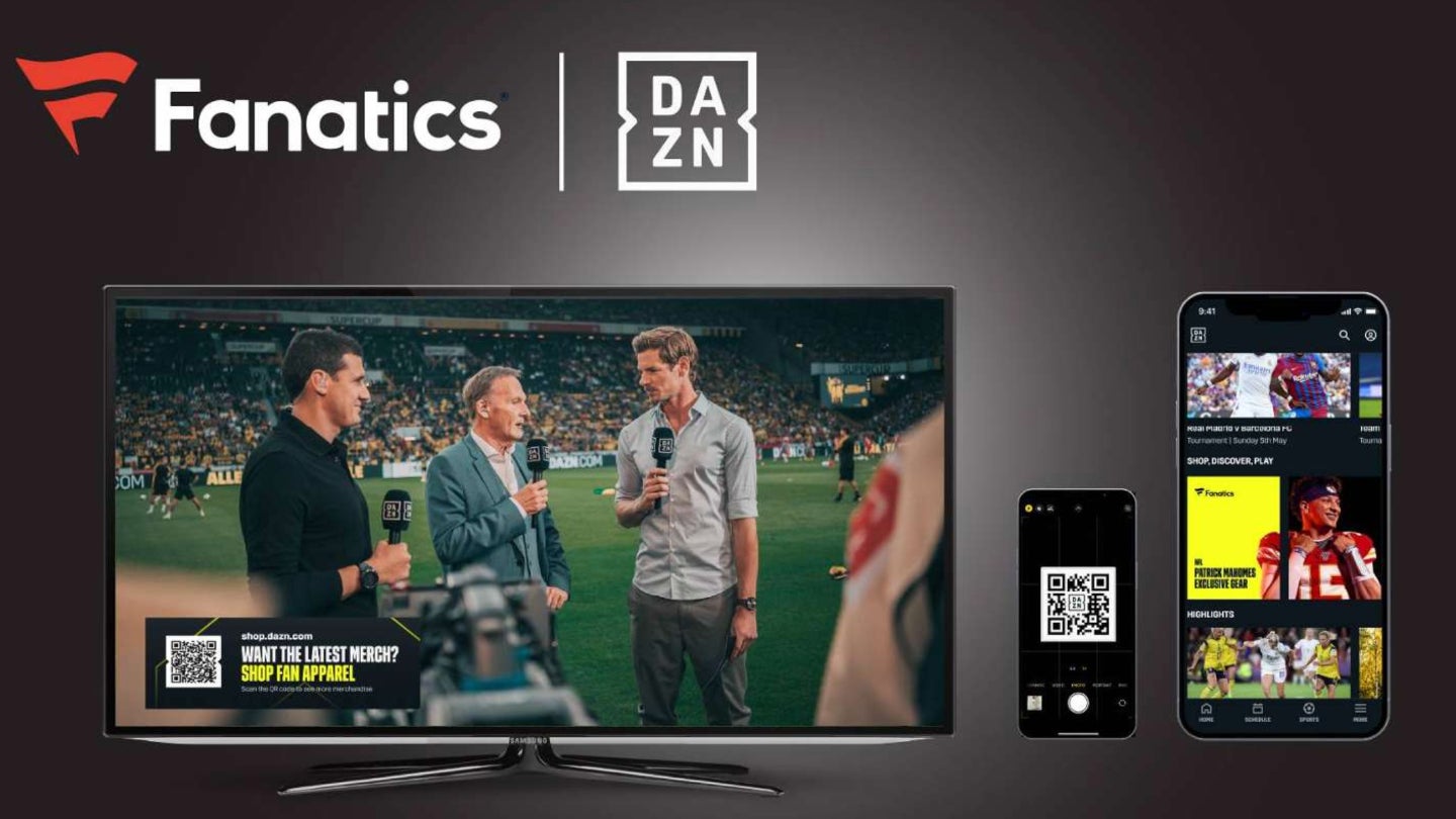Fanatics and DAZN in long-term merchandise and sales partnership
